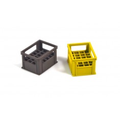 1/35 Plastic Crates for Bottles (1.2 x 0.9 x 0.7cm, 2pcs)