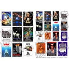 1/35 Movie Posters C 1970s & 1980s (24 posters in 12 different types)