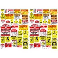 1/35 Warning & Danger Signs