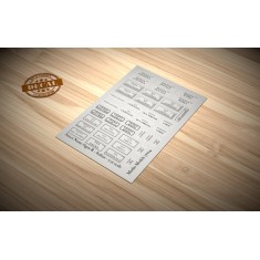 1/35 Italian Street Name Signs B Decals (water slide)