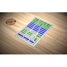 1/35 British Street Name Signs C Decals (water slide)