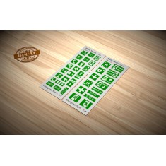 1/35 Emergency Signs Decals (water slide)