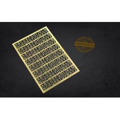 PE Letters: 6mm (UPPERCASE) for All Scales