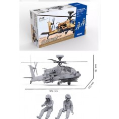 1/35 Israeli AF AH-64D SARAF Heavy Attack Helicopter with 2 Pilots