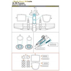 1/48 IA 58 Pucara Masking for Kinetic kits