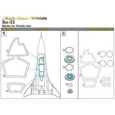 1/48 Sukhoi Su-33 Masking for Kinetic