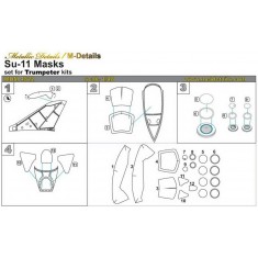 1/48 Sukhoi Su-11 Masking for HobbyBoss kits