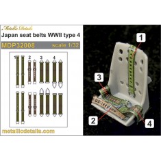 1/32 WWII Japanese Seatbelts 3D Decals Type #4