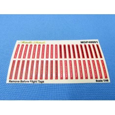 1/48 Remove Before Flight Tags 3D Decals