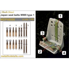1/48 WWII Japanese Seatbelts 3D Decals Type #1