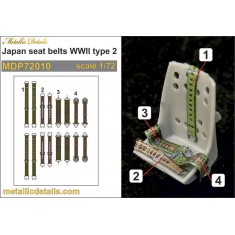 1/72 WWII Japanese Seatbelts 3D Decals Type #2