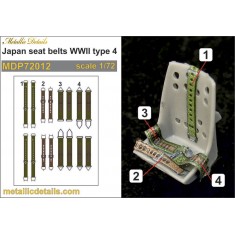 1/72 WWII Japanese Seatbelts 3D Decals Type #4