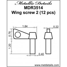 1/35 Wing Screw #2 (Resin, 12pcs)