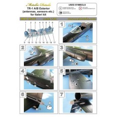1/48 TR-1A/B Exterior Detail Set for Italeri kits