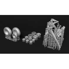 1/48 F-14A Tomcat Landing Gear with Wheels for Tamiya Kit