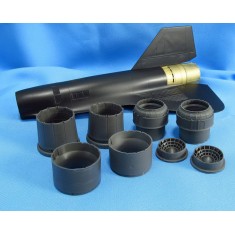 1/48 Lockheed SR-71 Blackbird Jet Nozzles for Testors/Italeri kits
