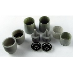 1/72 Sukhoi Su-27 Jet Nozzles for Zvezda/Hasegawa/Hobby Boss kits