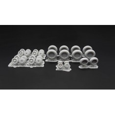 1/72 IL-18, IL-20, IL-22, IL-38 Wheels for Amodel kits