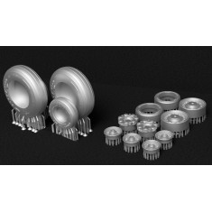 1/72 F-14A Tomcat Wheels with Separate Hubs