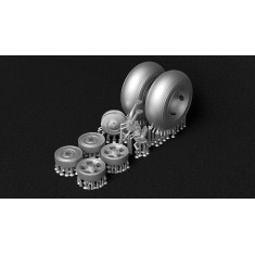 1/72 Hawker Typhoon Wheels and Tailwheel Leg