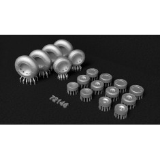 1/72 Antonov An-24 Wheels with Separate Hubs for Amodel Kit