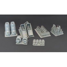 1/72 Lockheed P-3C Orion Main and Nose Landing Gear Bays for Hasegawa Kit