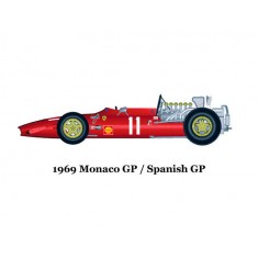 1/24 Ferrari 312F1 Ver.B 1969 Monaco/Spain GP Multi-material kit