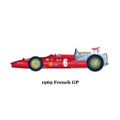 1/24 Ferrari 312F1 Ver.D 1969 France GP Multi-material kit