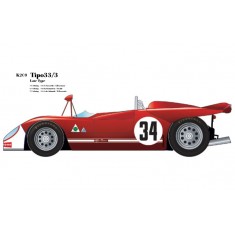 1/24 Full Detail Kit: Tipo33/3 Late Type Ver.A 71' Sebring #32/33/34