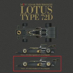 1/43 Lotus 72D Ver.B 1972 Rd.10 Italian GP #6 Emerson Fittipaldi