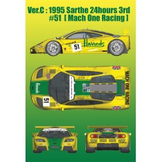 1/24 Full Detail Kit: McLaren F1 GTR Ver.C '95 Sarthe 24h 3rd #51 [Mach One Racing]