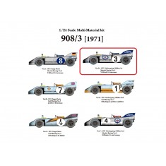 1/24 Full Detail Kit: 908/3 Ver.D '71 Nurburgring 1000km 1st Martini Racing No.3 VE/GL