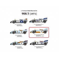 1/24 Full Detail Kit: 908/3 Ver.E '71 Nurburgring 1000km 2nd Gulf Racing No.1 PR/JO/JS