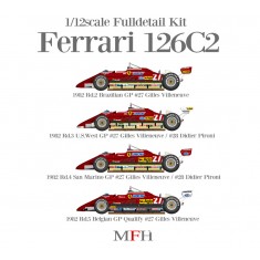 1/12 Ferrari 126C2 Ver.D - 1982 Belgian Grand Prix (GP) (Full Detail kit)