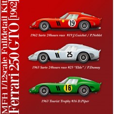 1/12 Multimedia kit - Ferrari 250 GTO (Version A) Sarthe 24 Hours