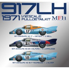 1/12 Full Detailed Multimedia kit - Porsche 917 LH Ver.C: Sarthe 24hours Race #18 1971