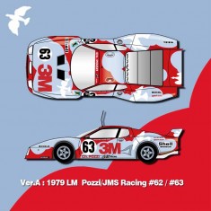 1/12 Full Detail Kit: Ferrari 512BB LM Ver.A '79 LM Pozzi/JMS