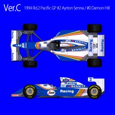 1/43 Williams FW16 Ver.C - 1994 Rd.2 Pacific GP #2/0