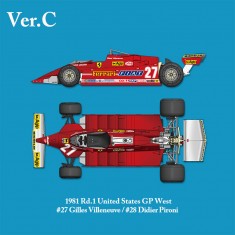 1/12 Multimedia kit - Ferrari 126CK Ver.C: 1981 Rd.1 US GP West #27/#28 Vol.1