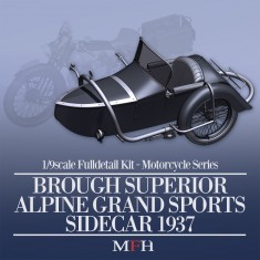 1/9 Fulldetail Kit: Brough Superior AGS Sidecar 1937