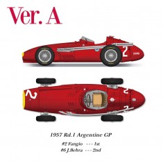 1/12 Full Detail Kit: Maserati 250F Ver.A 1957 Rd.1 Argentine GP 2 J.M.Fangio/6 J.Behrad