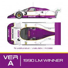 1/24 Jaguar XJR-12 Ver.A: 1990 LM Winner #3 MB/JN/PC 2nd #2 JL/AW/FK #1 AF/DL