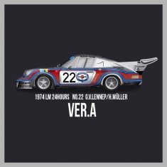 1/43 Multi-Material Kit: Porsche 911 Carrera RSR Turbo Ver.A 1974 LM 24h #22