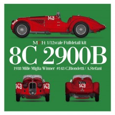 1/12 Alfa Romeo 8C 2900B Mille Miglia 1938 #143 C.Biondetti/A.Stefani #142 #141