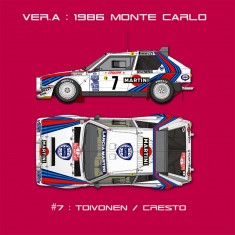 1/43 Lancia Delta S4 Ver.A 1986 WRC Rd.1 Rally Monte Carlo #7 Toivonen/Cresto