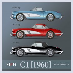 1/12 Chevrolet Corvette C1 1960 (Multi-material kit) Model Factory