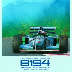 1/12 Benetton B194 1994 Rd.14 European GP, Rd.16 Australian GP #5/6