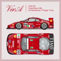 1/12 F40 GTE 1996 LM 24hours Team Ennea SRL #59 R.Donovan/P.Nappi/T.Ota