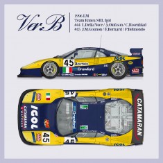 1/12 F40 GTE Ver.B 1996 LM 24h Team Ennea SRL Igol #44 #45