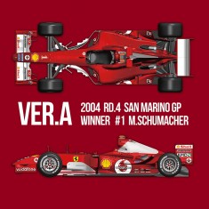 1/12 Ferrari F2004 Ver.A 2004 Rd.4 San Marino GP